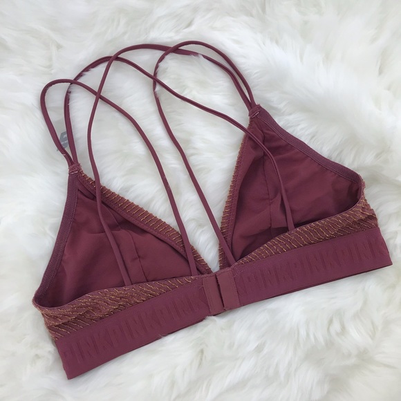 [PINK Victoria’s Secret] Glitter Bralette M Medium - Picture 2 of 4